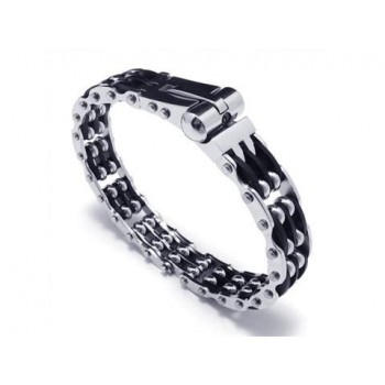 Mens Boys Silver Pure Titanium Bracelet Charm Bangle 11570 -£103 ...