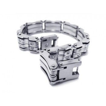 Mens Boys Silver Charm Pure Titanium Bracelet Bangle 15333 -£105 ...