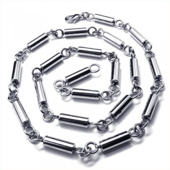 19.7 inch Titanium Cylinder Necklace 18930