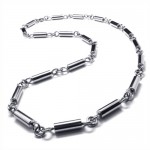 19.7 inch Titanium Cylinder Necklace 18930