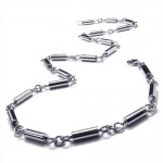 19.7 inch Titanium Cylinder Necklace 18930