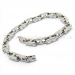 Titanium Two Holes Square Piece Link Bracelet 05828