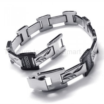 Great Wall Series Titanium Engraved Twig Bracelet 18627-£94 - Titanium ...