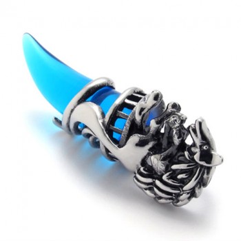 Blue Horn Titanium Pendant 20635