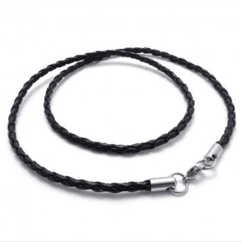 Black 20 Inch Titanium Necklace 20711 92 Titanium Jewellery UK   Black 20 Inch Titanium Necklace 20711 