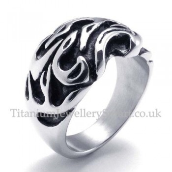 Titanium Flame Ring