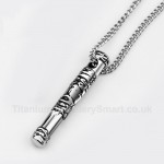 Titanium Retro Mens Pendant