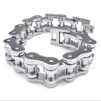 Titanium Bicycle Chain Bracelet