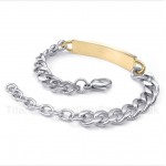 Titanium Roman Numerals Diamond Bracelet