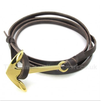 Titanium Leather Bracelet