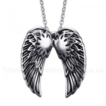 Men's Titanium Pendant Angel Wings PN-500