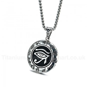 Men's Titanium Pendant 4 cm Eye of Horus Punk PN-762S