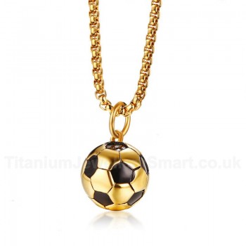 Men's Titanium Pendant Football PN-1020G