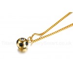 Men's Titanium Pendant Football PN-1020G