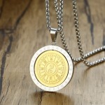 Men's Titanium Pendant 360 Degree Rotation Bagua PN-1103