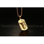 Unisex Titanium Pendant 41.5 mm Jesus Tag PN-655