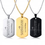 Men's Titanium Pendant Bible PN004