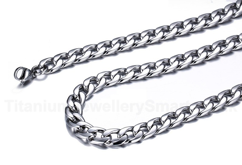 Men's Titanium Necklace Interlocking NC061£110 Titanium Jewellery UK