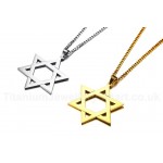 Men's Titanium Pendant 51 mm Hollow Hexagram PN-833