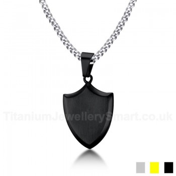 Men's Titanium Pendant Shield 42 mm PN-764