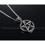 Men's Titanium Pendant 45.4 mm Pentagram PN-566