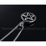 Men's Titanium Pendant 45.4 mm Pentagram PN-566