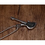 Men's Titanium Pendant Black Guitar PN-102