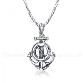 Men's Titanium Pendant 4.9 cm Anchor PN-786S