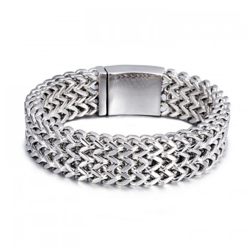 Fashion Three rows of titanium bracelet for men